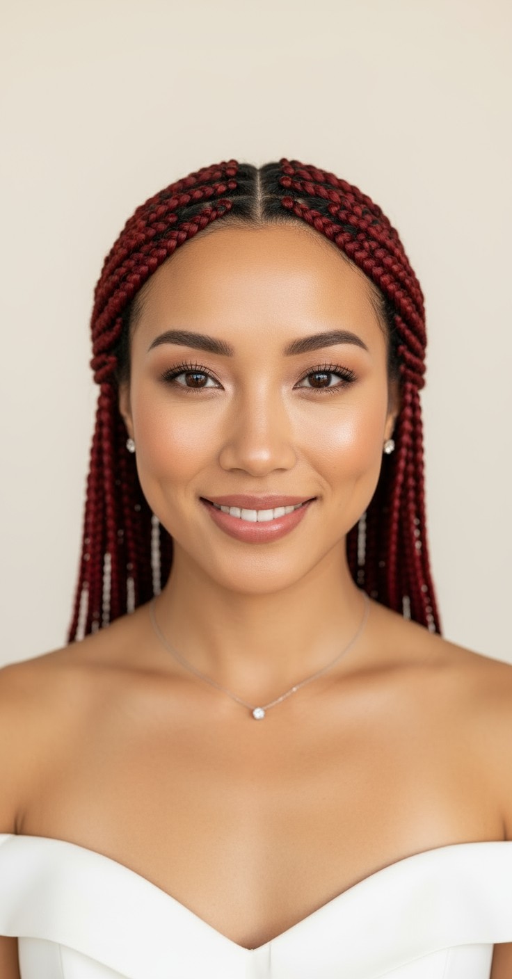 After Red Box Braids